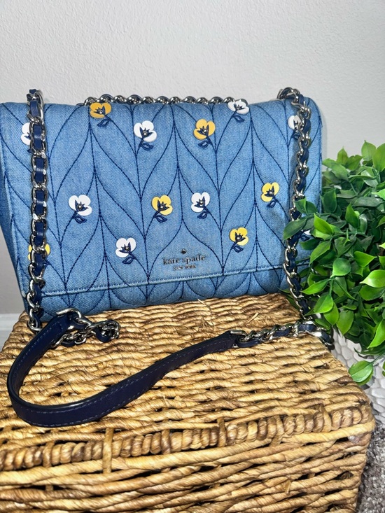 kate spade Handbags - Kate Spade New York Briar Lane Quilted Denim Appliqué Emelyn Purse